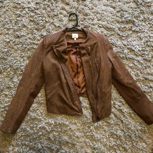 Snakeskin zip jacket!